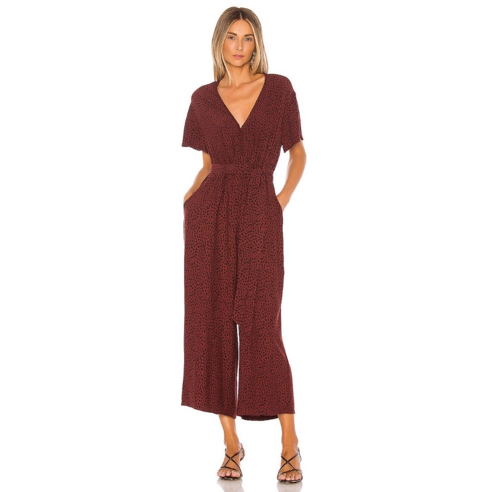 Rails Jet Jumpsuit in Rust Spotted